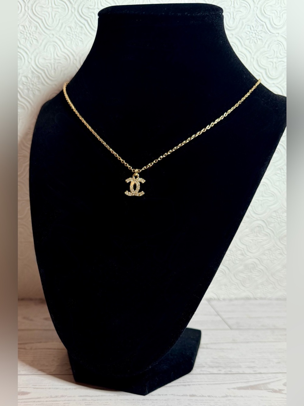 CC Gold Logo Pendant Necklace - Women Jewelry